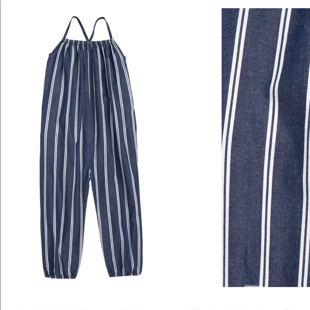 Stripey Sleeveless Jumpsuit by Stem (Nordstrom)